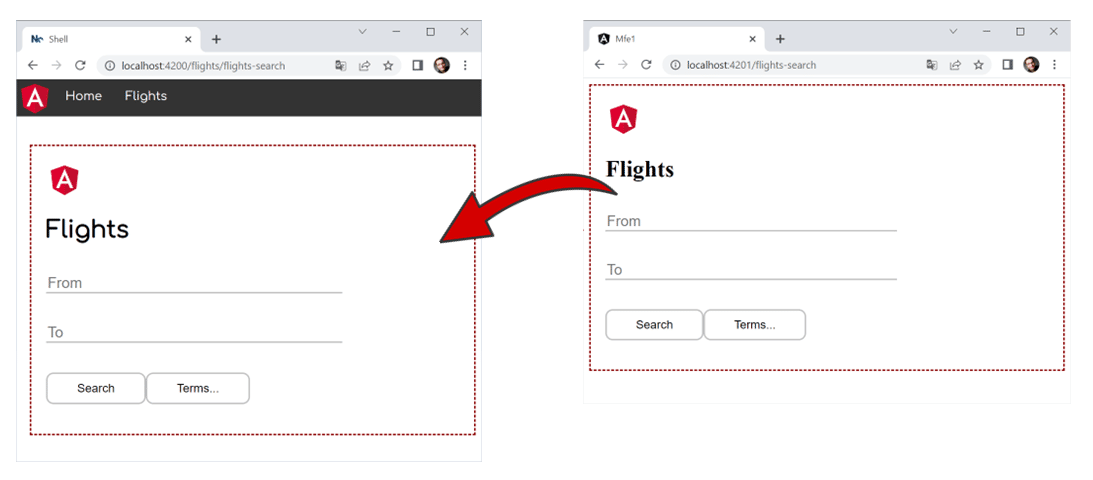 Module Federation allows for runtime integration